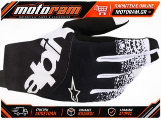 ALPINESTARS(MX) GLOVES TECHSTAR WHITE/BLACK M 3560125-21-M