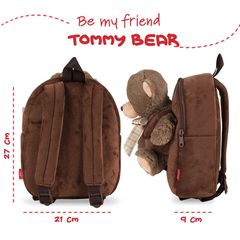 Bear Tommy backpack with plush toy 26cm-thumb-3