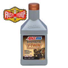 AMSOIL SAE 60 100% SYNTHETIC V-TWIN MOTORCYCLE OIL (946ml)