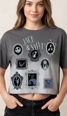 NBX - Jack & Sally - T-Shirt Women Crop Top (L)