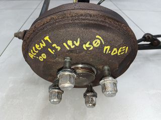 HYUNDAI ACCENT '00 1.3 12V (5Θ) ΑΚΡΑΞΟΝΙΑ ΠΙΣΩ,ΧΩΡΙΣ ABS,ΚΟΜΠΛΕ ΜΕ ΤΙΣ ΚΟΝΤΡΕΣ (ΑΡΙΣΤΕΡΟ,ΔΕΞΙ) (Κ)-thumb-4