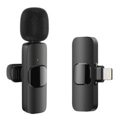 APEXEL ασύρματο μικρόφωνο APL-MIC004, Lightning, 2.4GHz, μαύρο