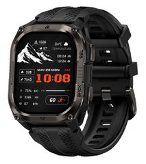 KOSPET smartwatch PULSE 2, heart rate, 1.96" AMOLED, GPS, 5 ATM & IP69, με φακό, μαύρο