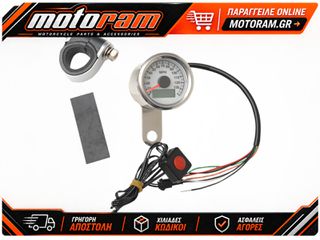 DRAG SPECIALTIES SPEEDOMETER 1.87WHT PRO 21-6899WNU