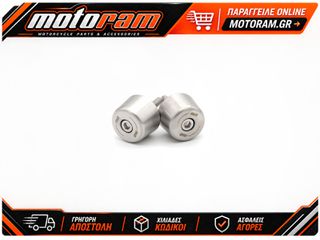 R Racing Bar Ends Stainless Steel - Suzuki