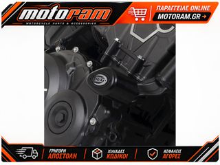 R RACING Aero Crash Protectors (Non-Drill Kit) - Black Honda CB1000R