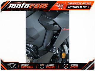 R RACING Aero Crash Protectors Black Non Drill Kit Honda CBR1000RR