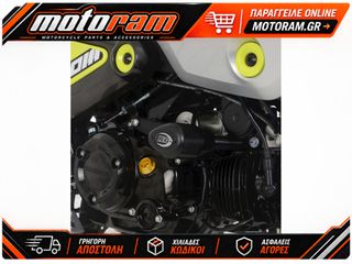 R RACING Aero Crash Protectors - Black Honda MSX 125 GROM