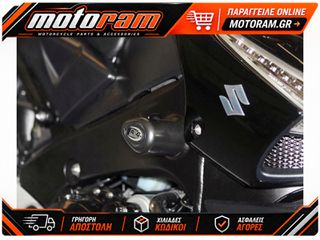 R RACING Aero Crash Protectors Black Suzuki GSX1340 B-King