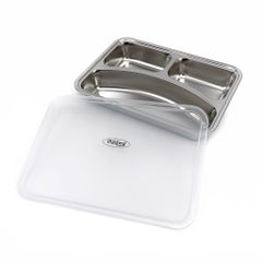 Lid for 3 Compartment Plate - Plastic - Dishwasher Safe-thumb-3