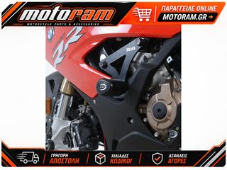 R RACING Aero Crash Protectors Black BMW S1000RR