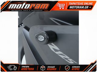 R RACING Aero Crash Protectors Black Yamaha YZF-R125