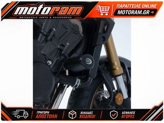 R RACING Aero Crash Protectors Black Honda CB650R