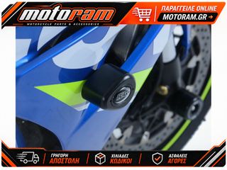 R RACING Aero Race Crash Protectors Black Suzuki GSX-R1000