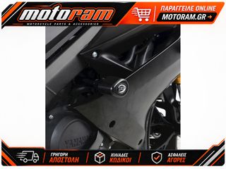 R RACING Aero Crash Protectors Black Yamaha YZF-R125