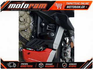 R RACING Crash Protectors Aero Black