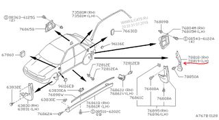 ΚΑΛΛΥΜΑ ΠΛΑΣΤΙΚΟ ΠΙΣΩ ΠΡΟΦΥΛΑΚΤΗΡΑ NISSAN SUNNY N14 ΑΡΙΣΤΕΡΟ ΓΝΗΣΙΟ 7881952C00-thumb-1
