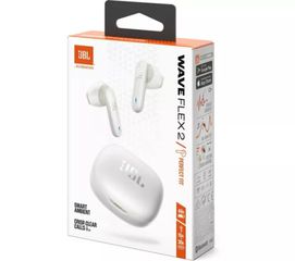 JBL Wave Flex 2 TWS Bluetooth Wireless In-Ear Earbuds White- EU