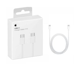 Apple Braided USB 2.0 Cable USB-C male - USB-C Λευκό 1m (MQKJ3ZM/A)