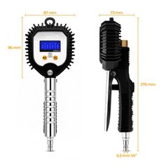 Πιστόλι Αέρα Με Ηλεκτρονικό Μανόμετρο 0-18 Bar 255 PSI-thumb-2