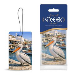 Αρωματικό Αυτοκινήτου Κρεμαστό It's All Greek To Me! Collection Pelican Με Άρωμα Bubble 1 Τεμάχιο