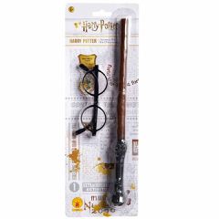 Harry Potter - Accessory Pack Wand and Glasses Fancy Dress Kit (5378)