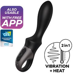 Satisfyer Heat Climax Connect App Anal Vibrator – Black