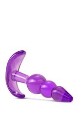 Blush B Yours Triple Bead Anal Plug – Purple-thumb-2