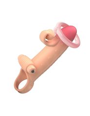 Romance Vibrating Penis Sleeve – Natural-thumb-4