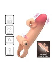 Romance Vibrating Penis Sleeve – Natural-thumb-3