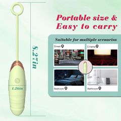 Vibrating Love Egg with Thrusting & Heating – 7 Functions – Remote Control – Green-thumb-2