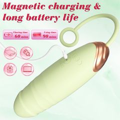 Vibrating Love Egg with Thrusting & Heating – 7 Functions – Remote Control – Green-thumb-3