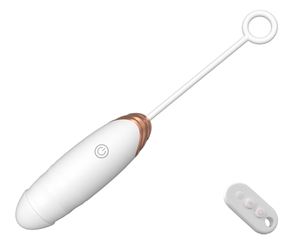 Vibrating Love Egg with Thrusting & Heating – 7 Functions – Remote Control – White