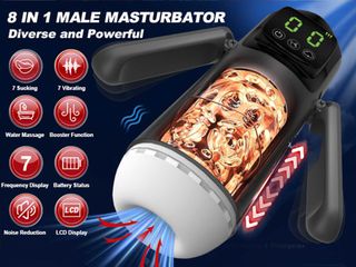 Automatic Masturbator with Suction & Vibration – 7 Functions + Booster-thumb-2