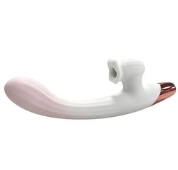Dual Action Heating Vibe – Thrusting & Suction Rabbit Vibrator-thumb-2