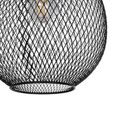 GLOBOSTAR® WIRE LE-201-0019 Μοντέρνο Κρεμαστό Φωτιστικό Οροφής με Ντουί 1 x E27 AC 220-240V IP20 - Μαύρο & Χρυσό - Μ25 x Π25 x Υ32cm-thumb-7