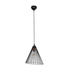 GLOBOSTAR® ARCWIRE LE-203-0015 Μοντέρνο Κρεμαστό Φωτιστικό Οροφής με Ντουί 1 x E27 AC 220-240V IP20 - Μαύρο - Μ25 x Π25 x Υ30cm-thumb-3