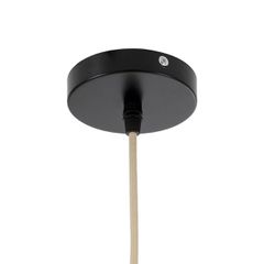 Boho Κρεμαστό Φωτιστικό Οροφής Μονόφωτο 1 x E27 AC220-240V IP20 - Φ60 x Υ60cm - Μπεζ - Χακί Ξύλινο Πλέγμα Καμπάνα - 5 Χρόνια Εγγύηση-thumb-20