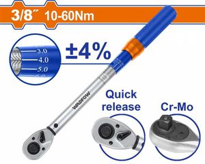 WADFOW ΔΥΝΑΜΟΚΛΕΙΔΟ 3/8" 295mm / 10-60Nm (WWQ6D11)