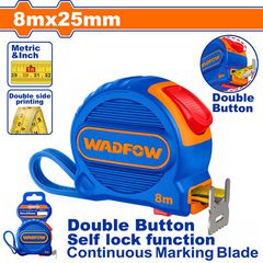 WADFOW ΜΕΤΡΟΤΑΙΝΙΑ 8m X 25mm ΜΕΤΡΙΚΟ + ΙΝΤΣΑ (WMT2240)