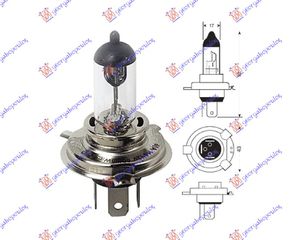 Carro ΛΑΜΠΑ H4 70W 24V - Δεξί - 1 Τεμ