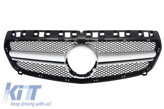 Central Grille suitable for Mrcedes A-Class W176 (2012-2015) A45 Design Silver