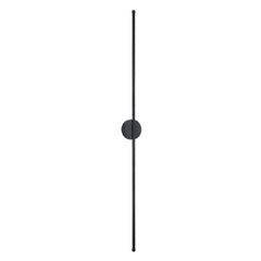 VenCore Linear Round 6093-20003 - Μοντέρνο Επιτοίχιο Δίφωτο LED 18W Μαύρο Αλουμίνιο 120CM με Ρυθμιζόμενο CCT Λευκό - Ημέρας - Θερμό - Χειρισμός CCT μέσω Διακόπτη On-Off