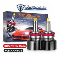 VenCore 3126-10211 - HIR2-9012 - Ζεύγος Λαμπτήρων LED για Βάση HIR2-9012 Κυρίως Φωτισμού Αυτοκινήτου η Μοτοσυκλέτας 45 Watt CanBus 4th Gen 18800 (9400+9400) Lumen 12-24 Volt Ψυχρό Λευκό 6000K