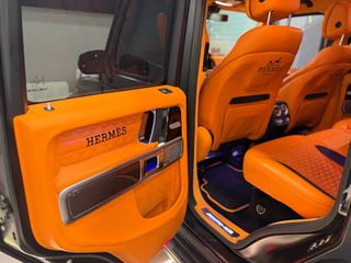 Mercedes-Benz G 63 AMG 2020 BRABUS Widestar Look • Hermes Orange•Burmester • Satin Black-thumb-44