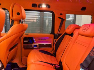 Mercedes-Benz G 63 AMG 2020 BRABUS Widestar Look • Hermes Orange•Burmester • Satin Black-thumb-47