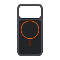 SBS D3O Core Case for iPhone 18 Pro Max / 17 Pro Max Compatible with MagSafe - Black and Orange