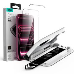 ESR UltraFit Classic 2-Pack Tempered Glass for iPhone 18 Pro / 17 Pro - Black