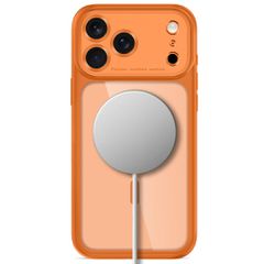 Tech-Protect MagPeak MagSafe CC Case for iPhone 18 Pro / 17 Pro - Transparent Orange-thumb-3