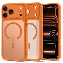 Tech-Protect MagPeak MagSafe CC case for iPhone 18 Pro / 17 Pro - matte orange